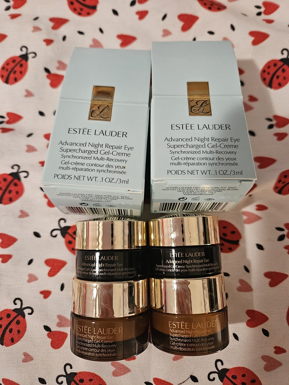 4 x Estee Lauder advanced nighr repair eye supercharged gel creme